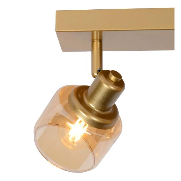 Lucide BJORN - Ceiling spotlight - 2xE14 - Matt Gold / Brass - detail 2